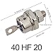 nt Diode Rectifier 1200V 85A/70A/50A/40A/25A High Current Power Diode for Battery Charging, Converters, Power Supplies, Welding Machines, Motor(40HF 120)