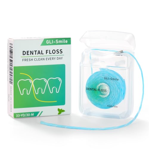 Coconut-Oil Infused Woven Dental Floss, Natural Vegetable Waxed, PFAS-Free, Deep Cleaning, Smooth Glide (Mint, 1 Pack)