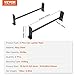 VEVOR Van Roof Ladder Rack, 2 Bars Alloy Steel Roof Racks, 500 LBS Capacity Roof Rack, Adjustable Length 35.8