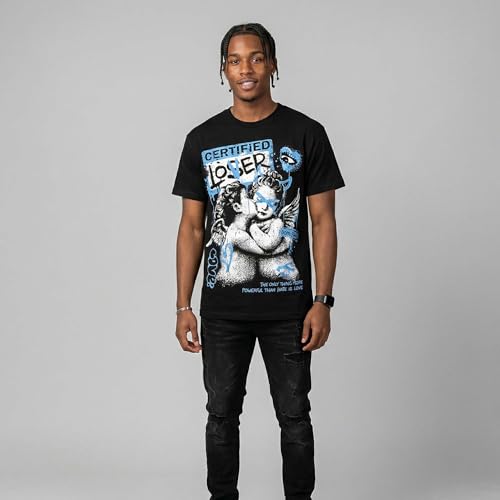 Image of DopeSkill Graphic Tee Streetwear Hip Hop Hypebeast Street Style Crew Neck Unisex T-Shirt Sneaker Colour Matching Shirts Angel
