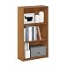 Furinno Basic 3-Tier Bookcase Storage Shelves, Light Cherry