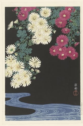 Lienzo de Hosta floreciente de Ohara Koson para decorar el dormitorio con arte vintage