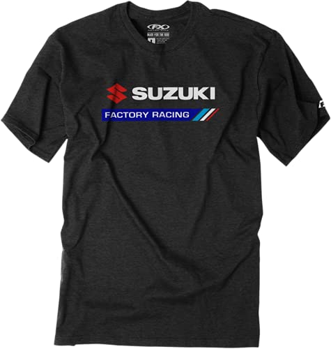Factory Effex Suzuki Factory Racing T-Shirt (Heather Black - M)