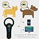 Smoostart Bluetooth Haustier Mikrochipscann, Tierchip Lesegerät Chipleser Hunde Chip Scanner Katze 500 historische Aufzeichnungen können überprüft oder auf Computer/Mobile/Pad hochgeladen Werden