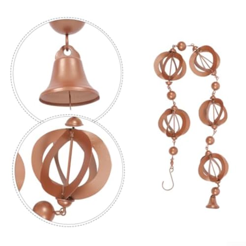 Cadena de lluvia de metal para decorar patios y balcones en días de tormenta 3