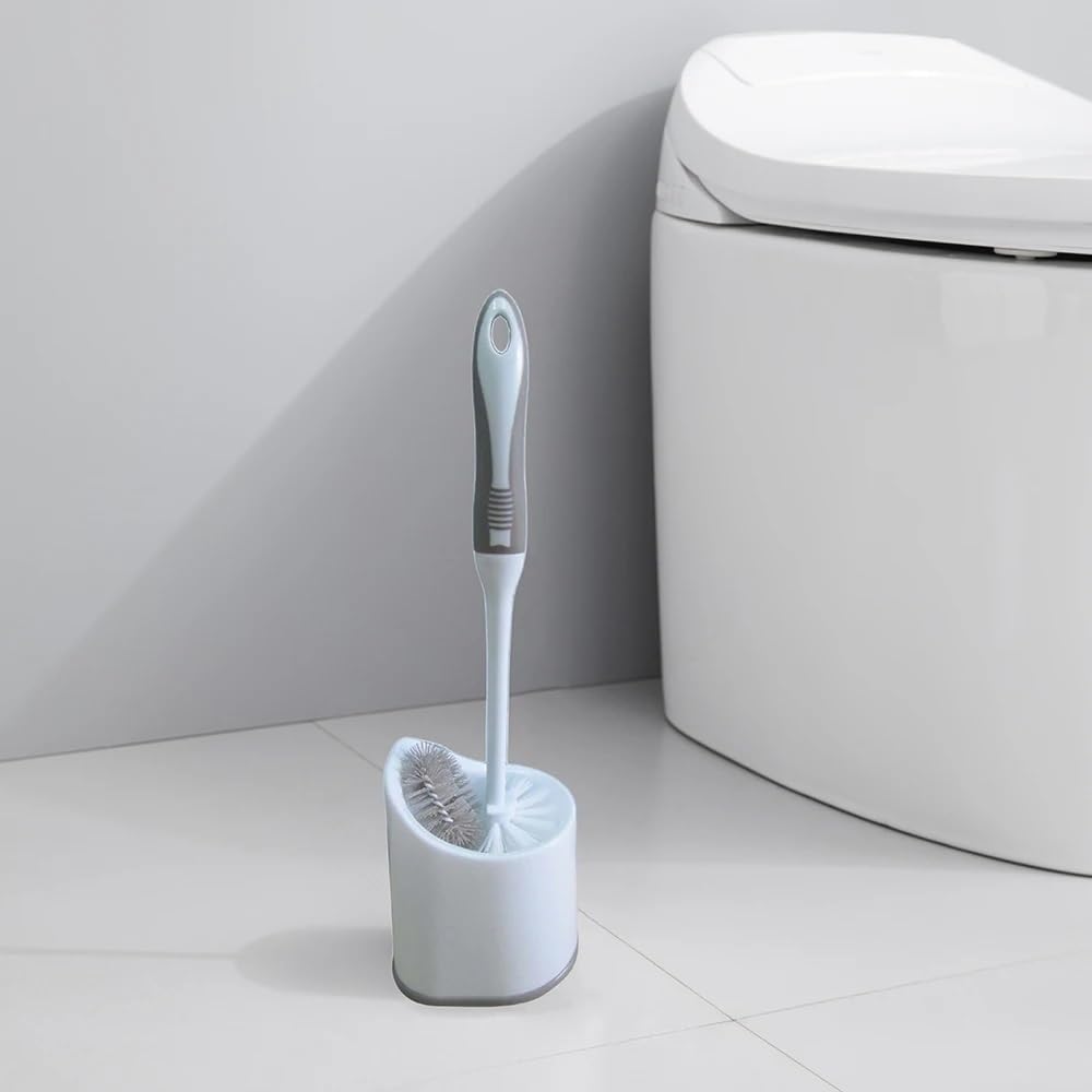 Escobillero y Portaescobillas Juego de portaescobillas con Base for baño, Paquete 2 Limpieza Profunda