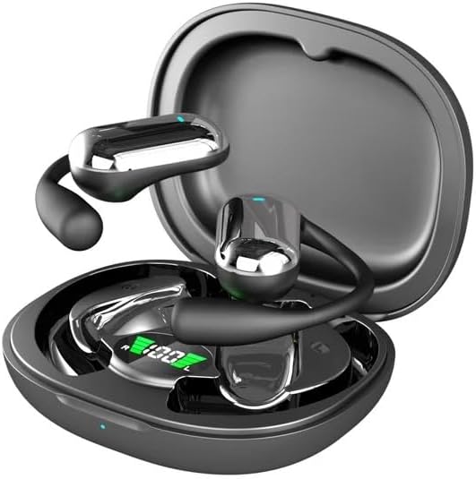 Wireless Ear-Hook OWS Earphones Compatible with Motorola Moto G/G Play (2026) - Bluetooth Earbuds Over The Ear Headphones True Stereo Charging Case Hands-Free Mic