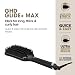 ghd Glide+ Max Glättende Heißbürste in Schwarz – Schnelle und einfache ultra-glatte Ergebnisse ohne extreme Hitzeschäden, für den Einsatz auf trockenem Haar – für langes, dickes und lockiges Haar