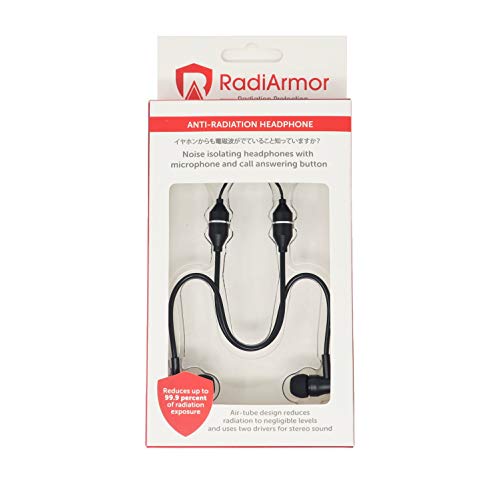 RadiArmor Anti-Radiation Air Tube Headphones with Microphone – EMF Protection for Radiation Free