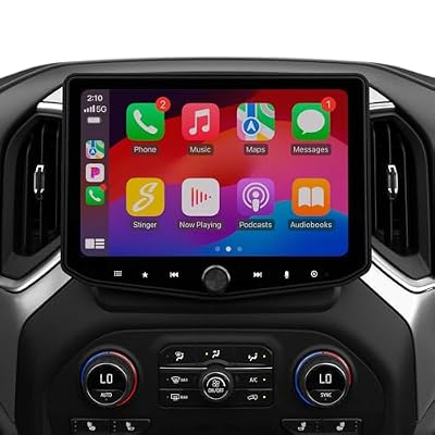 Stinger HEIGH10+ Silverado/Sierra (2019-23) 10.1” HD Touchscreen Car Stereo, Wireless Apple CarPlay/Android Auto Radio, Bluetooth Receiver Head Unit, GPS, Off-Road Gauges, Audio EQ, Camera Inputs