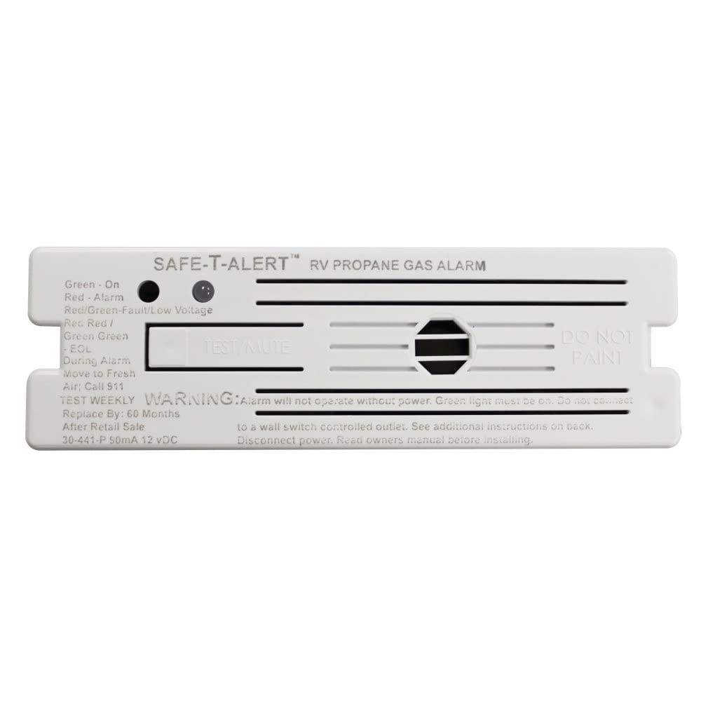 Safe T Alert 30-441-P-WT Classic Propane/LP Gas Alarm - 12V, 30 Series Surface Mount, White