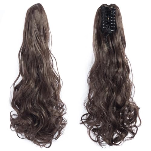 Ponytail, 20 - Inch Synthetic Curly Wavy Ponytail Hair Extensions