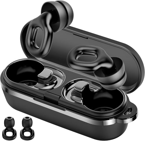 Tapones para los Oídos para Dormir, 36dB Tapones Oidos Cancelacion de Ruido con Sola Almohadilla/Doble Almohadilla, Tapones Oidos Silicona Reutilizables para Dormir, Concentrarse y Viajar   S/M/L