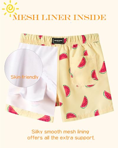 SURF CUZ Surfcuz Little Boys Swim Trunks UPF 50+ Toddler Beach Shorts Swimsuit Kids Quick Dry Swimwear3