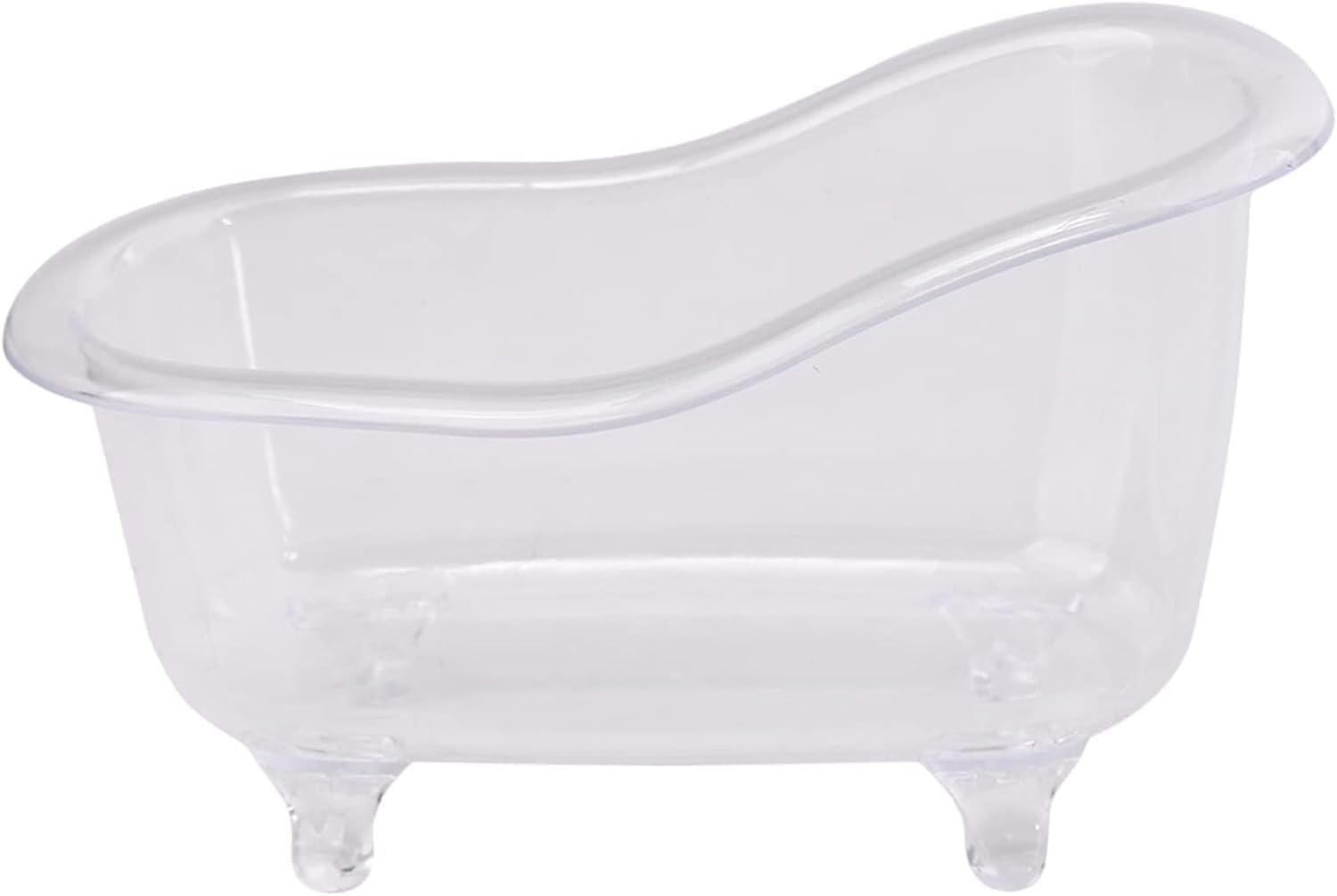 Clear Mini Bathtub Sundries Storage Box Jewelry Storage Box Makeup Organizer Container Desktop Storage,Clothing and Closet Storage Storage and Organization