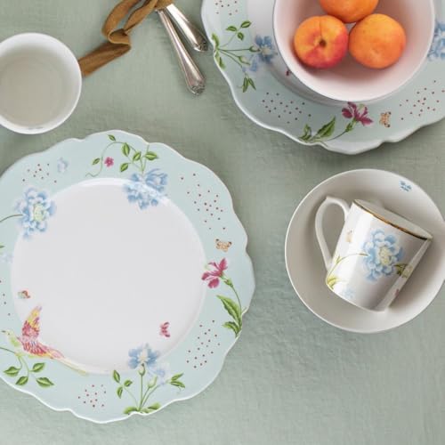 Laura-Ashley-Heritage-Mint-Uni-95-Scalloped-Plates-in-Giftbox-Porcelain-Accent-Plate-Set-Microwave-and-Dishwasher-Safe-Dinnerware Laura Ashley Heritage Mint Uni 95 Scalloped Plates in Giftbox Porcelain Accent Plate Set Microwave and Dishwasher Safe Dinnerware