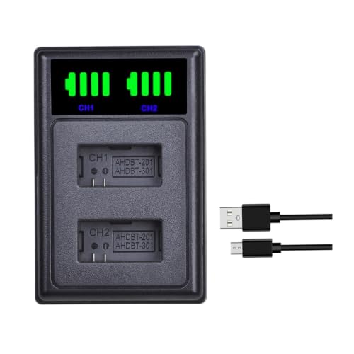 Batería AHDBT-302 para viajes con cargador USB de batería portátil