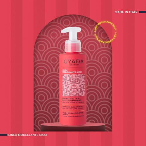 Gyada Cosmetics, Fluido Gel Modellante Per Capelli Ricci E Mossi, Effetto Morbido, 98% Ingredienti Naturali, Ad Azione Disciplinante E Anticrespo, Con Aloe Vera E Oli Di Argan, Cocco E Lino, 150 Ml - 9
