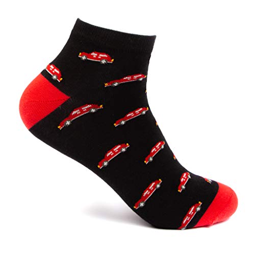 Image of Mint & Oak Men Ankle Socks, Printed Funky Socks, Cotton Unisex Ankle Length Sock, Odour Free Socks - Pack of 1