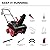 PowerSmart Snow Blower Gas Powered 21-Inch Single-Stage 212cc Engine with Recoil Start, Compact Lightweight Design