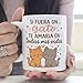 Imagen de MUGFFINS taza regalo novia y novio con frase Si fuera un gato te amaría en todas mis vidas en Español