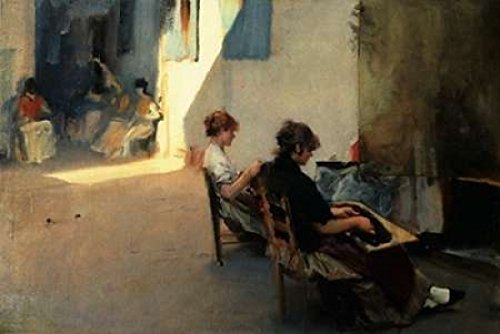 Amazon.com: The Venetian Bead Stringers c 1880-82 Poster Print by