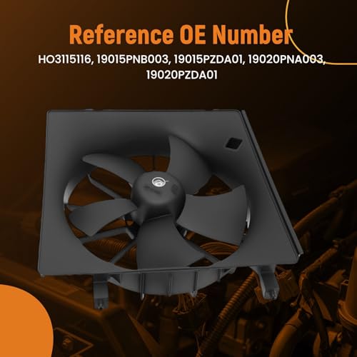 Image of maXpeedingrods Left Side Radiator Cooling Fan for Honda CR-V 2002-2006, for Honda Element 2003-2011 HO3115116 19015PNB003 19015PZDA01