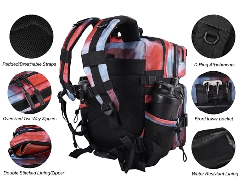 Image of LHI Tactical Military Backpack for Men and Women 25L /35L Army Assault Pack Bag Small Rucksack with Bottle Holder