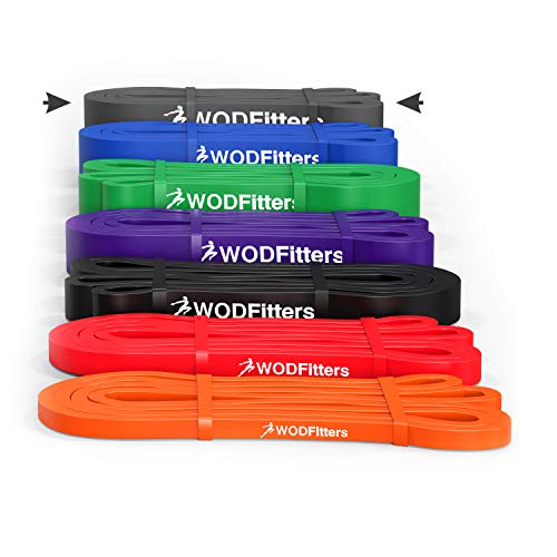 Image of WODFitters Pro Series Pull-Up Assistance Bands - Premium Resistance Loop Bands for Assisted Pull Ups, Muscle Ups, Strength Training & Mobility - Durable Bands for Functional Fitness