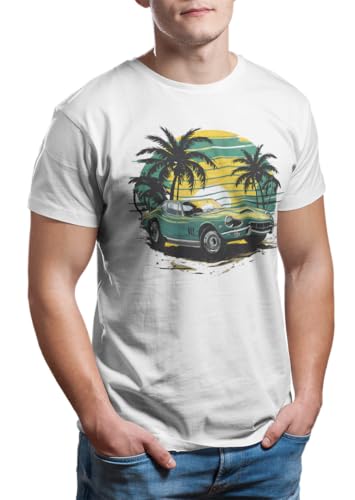 Camisetas La Colmena 9179- "Coche Clásico Retro - Camiseta Vintage con Estilo