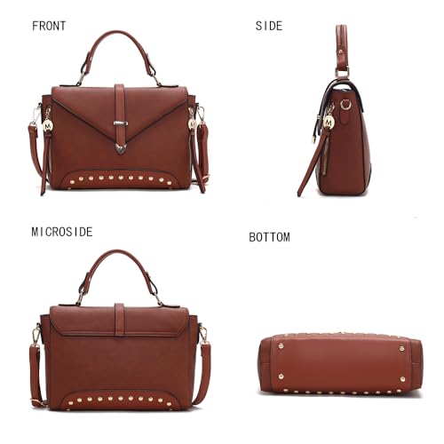 Image of MKF Collection Crossbody Bag for Women, Vegan Leather Designer Shoulder Bag Purse Handbag By Mia K