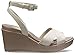 Crocs Women's Leigh II Cross-Strap Ankle Wedges, Oatmeal/Mushroom, 8 Women