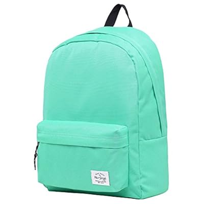 teal and grey backpack