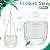 Meanplan 4 Pcs Self Watering Hanging Planter Indoor 6.5 Inch Hanging Baskets for Plants Outdoor Plastic Flower Pot with 3 Hooks Chains Drainage Holes for Garden Home, Medium Size