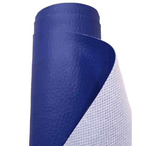 A-Express Tela de Grano de Cuero de Imitación Material Texturizado por Polipiel Vinilo Cojines Bolso - Azul real 1 Metro 100cm x 140cm