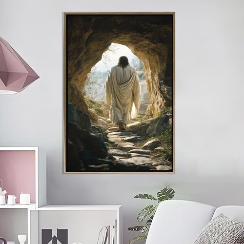 Tableau sur toile Jésus œuvre d'art religieuse impression haute définition 70x100cm