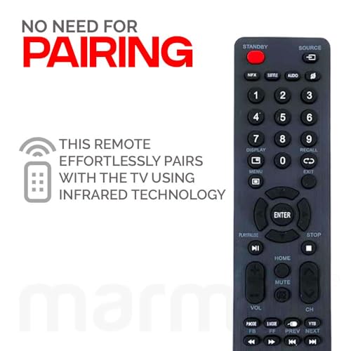 Image of marman Compatible with iBell Tv Remote Control Original Suitable for LED LCD Television Non Voice Command - Match Exactly with Existing Remote Key by Key for Better Performance