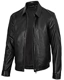 Decrum Mens Leather Bomber Jacket - Leather Jackets For Men Fashion | [1131125] Ervin, XL