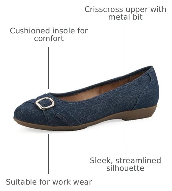 Image of Cliffs by White Mountain Women's Cushioned Calming Ballet Flat