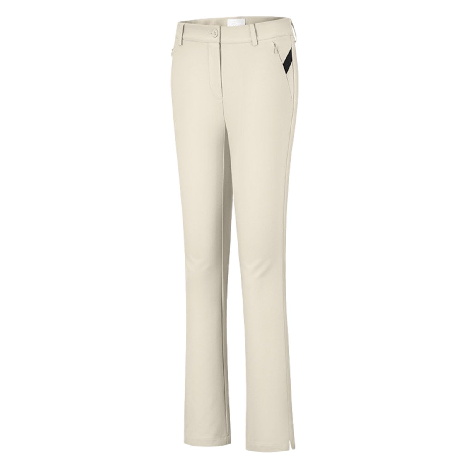 Pantalones de golf para mujer,Pantalones de golf para mujer,Pantalones sin cordones con bolsillos con cremallera - Pantalones de golf acampanados Pantalones elásticos de secado rápido de talle