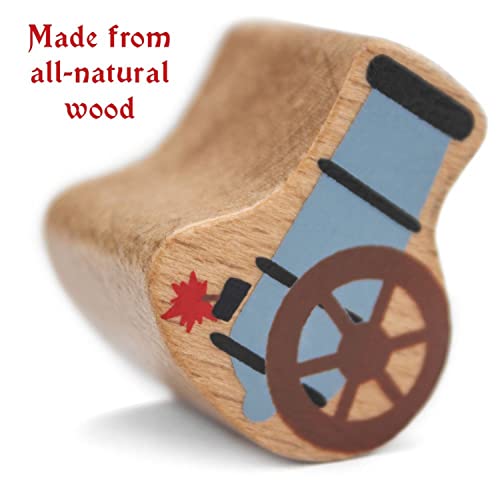 Imagination Generation Wooden Wonders Balancing Playset | Develops Dexterity, Motor Skills, Sharing Skills | Safe Wood & Paint | 18 Pc Pirate Boat Playset #TOP5