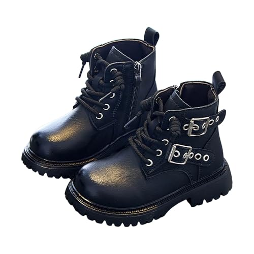 IWIHMIV Toddler Girl Riding Boots Boys Hiking Ankle Boots Non Slip Outdoor Kids Work Booties Lace Up Zipper2