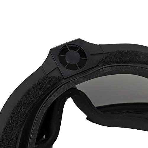 H World Shopping Fan Version Cooler Airsoft Glass Regulator Goggles Ski Snowboard Bike Sports (Black) #TOP5
