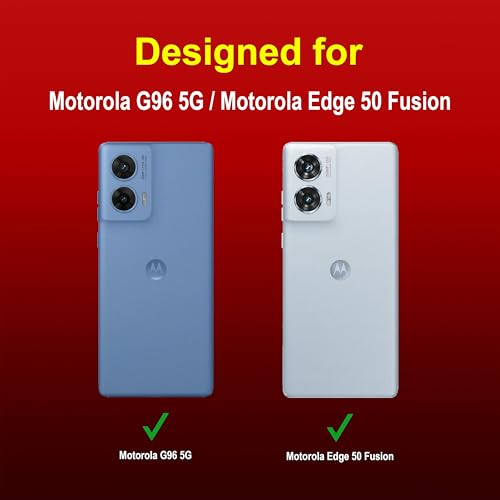 Image of Zapcase Back Case Cover for Motorola G96 5G | Compatible for Motorola G96 5G Back Cover | Liquid Silicon Magic Case with Camera Protection | Red