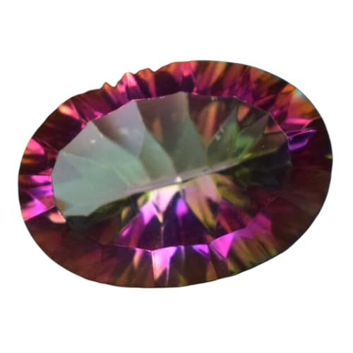 Topaze naturelle ovale 14x10x6mm pierre taillée facettes bricolage bijoux