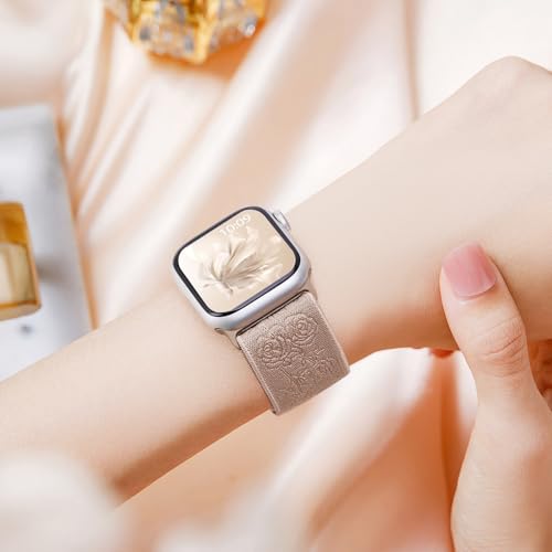 Image of 4 Pack Stretchy Solo Loop Compatible with Apple Watch Bands 38mm 40mm 41mm 42mm 44mm 45mm 46mm 49mm Women Men, Sport Nylon Elastic Straps Wristbands for iWatch Series 11 10 9 8 7 6 5 4 11 Ultra /SE 3 2