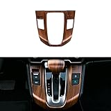 Thenice for Honda CR-V Gear Panel Trim Shift Box Cover Interior Peach Wood Grain Moulding for Honda CRV 2017 2018 2019 2020