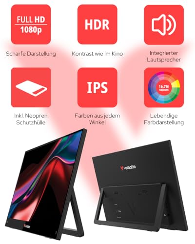 Écran Verbatim 32401 Full HD 15 - vue 4