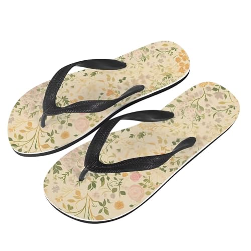 Women Tribal Flip Flop Sandal, Rose Soft Flip-Flop Slides Comfort Corgi Dog Pattern Fit Comfortable Ladies Slip2
