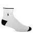 Polo Ralph Lauren Ankle Socks 3-Pack, One Size, White Assorted